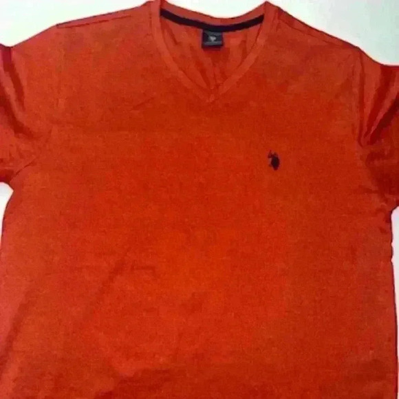 U.S. Polo Assn. Other - U.S. Polo Assn. 100% Cotton‎ Solid V- Neck T-shirt